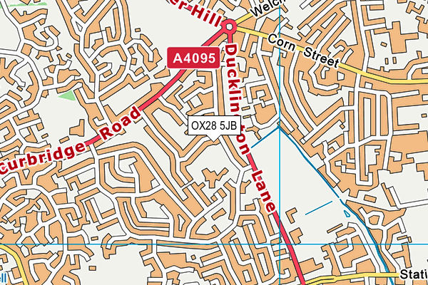 OX28 5JB map - OS VectorMap District (Ordnance Survey)