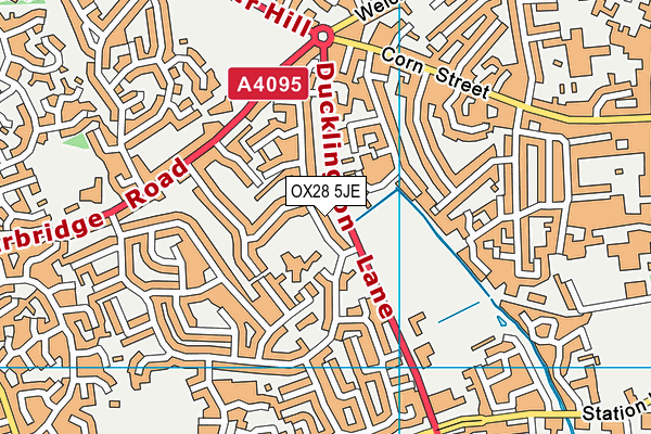 OX28 5JE map - OS VectorMap District (Ordnance Survey)