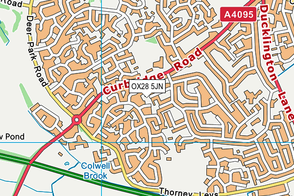 OX28 5JN map - OS VectorMap District (Ordnance Survey)