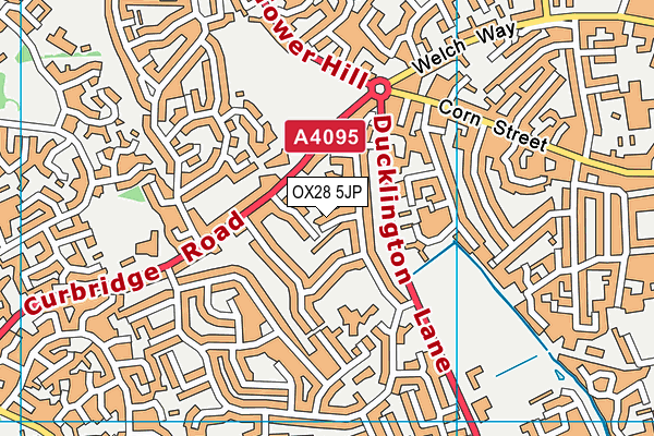 OX28 5JP map - OS VectorMap District (Ordnance Survey)