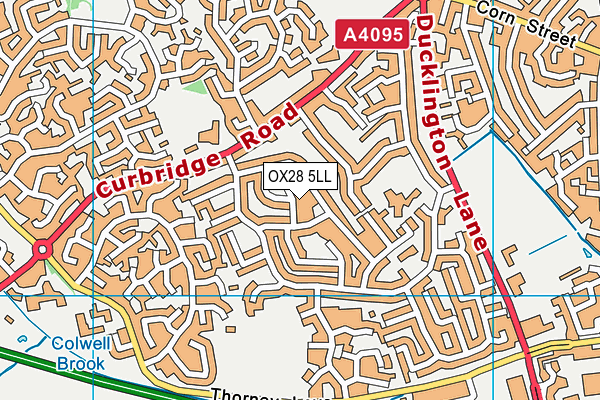 OX28 5LL map - OS VectorMap District (Ordnance Survey)