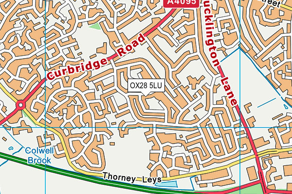 OX28 5LU map - OS VectorMap District (Ordnance Survey)