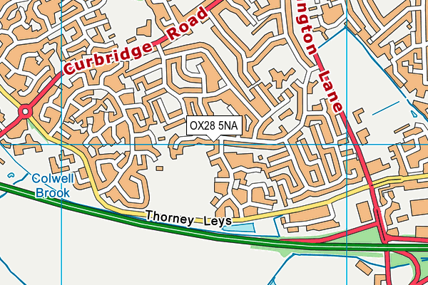 OX28 5NA map - OS VectorMap District (Ordnance Survey)