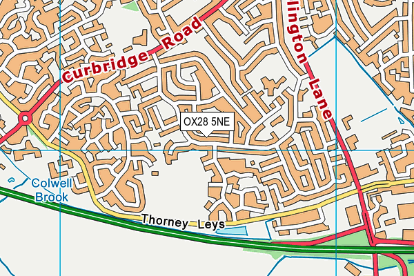 OX28 5NE map - OS VectorMap District (Ordnance Survey)