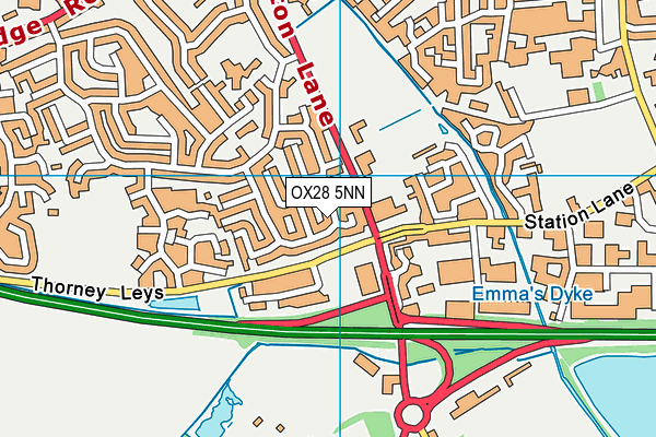 OX28 5NN map - OS VectorMap District (Ordnance Survey)