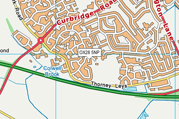 OX28 5NP map - OS VectorMap District (Ordnance Survey)