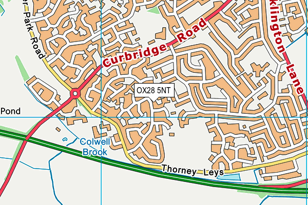 OX28 5NT map - OS VectorMap District (Ordnance Survey)