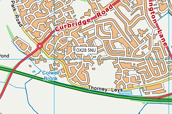 OX28 5NU map - OS VectorMap District (Ordnance Survey)