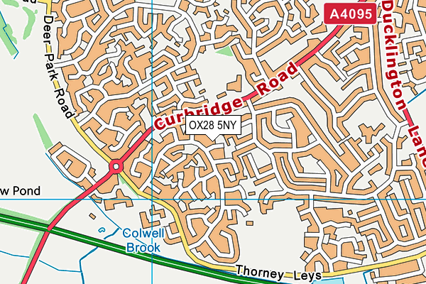 OX28 5NY map - OS VectorMap District (Ordnance Survey)