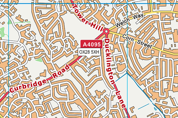 OX28 5XH map - OS VectorMap District (Ordnance Survey)