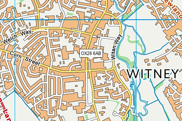 OX28 6AB map - OS VectorMap District (Ordnance Survey)