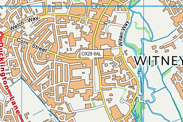 OX28 6AL map - OS VectorMap District (Ordnance Survey)