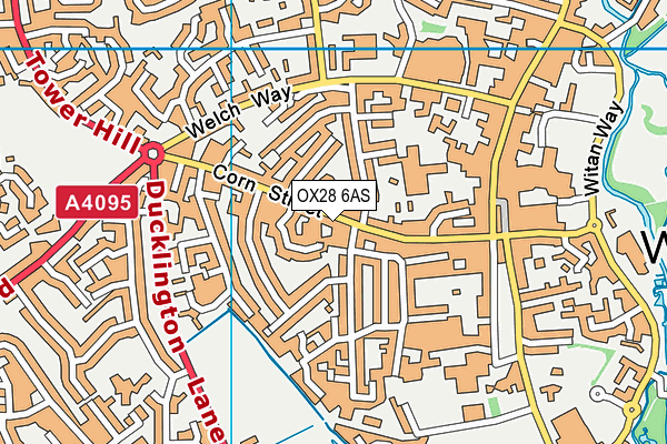OX28 6AS map - OS VectorMap District (Ordnance Survey)