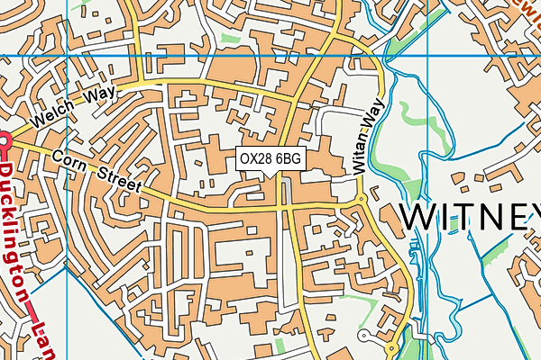 OX28 6BG map - OS VectorMap District (Ordnance Survey)