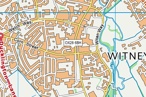 OX28 6BH map - OS VectorMap District (Ordnance Survey)