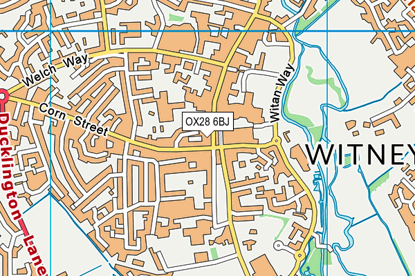 OX28 6BJ map - OS VectorMap District (Ordnance Survey)