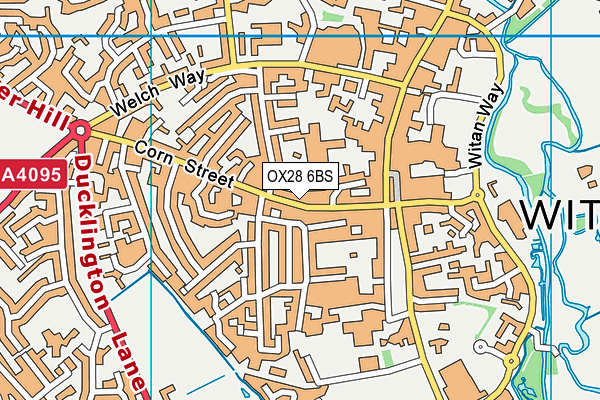 OX28 6BS map - OS VectorMap District (Ordnance Survey)