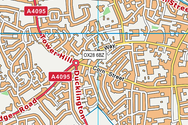 OX28 6BZ map - OS VectorMap District (Ordnance Survey)