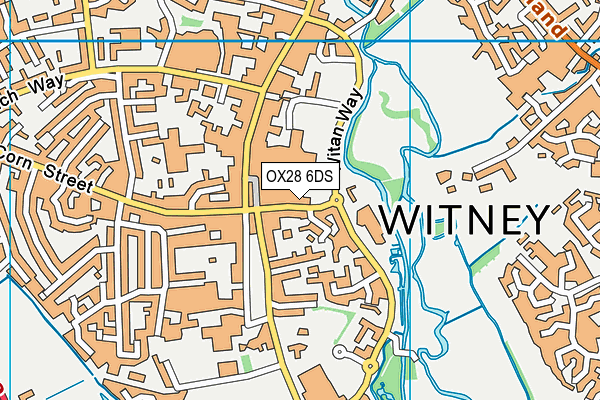 OX28 6DS map - OS VectorMap District (Ordnance Survey)