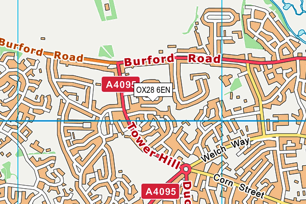 OX28 6EN map - OS VectorMap District (Ordnance Survey)