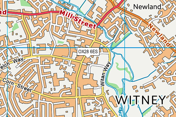 OX28 6ES map - OS VectorMap District (Ordnance Survey)