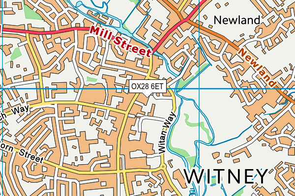 OX28 6ET map - OS VectorMap District (Ordnance Survey)