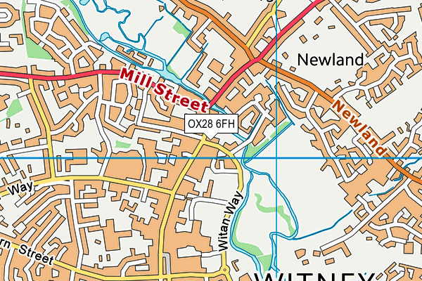 OX28 6FH map - OS VectorMap District (Ordnance Survey)