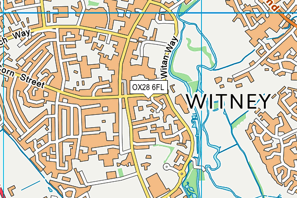 OX28 6FL map - OS VectorMap District (Ordnance Survey)