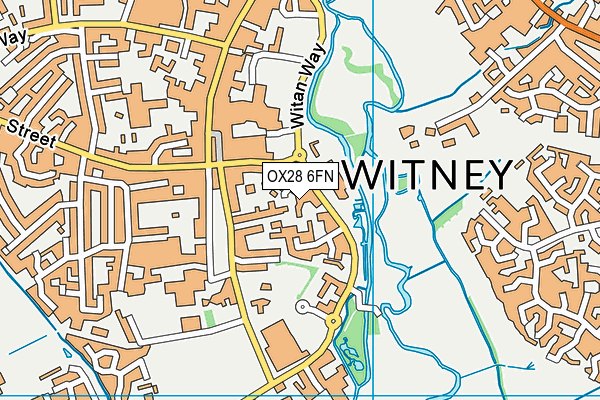 OX28 6FN map - OS VectorMap District (Ordnance Survey)