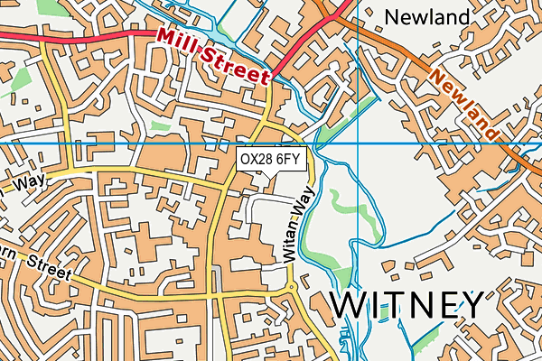 OX28 6FY map - OS VectorMap District (Ordnance Survey)