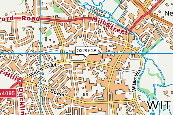 OX28 6GB map - OS VectorMap District (Ordnance Survey)