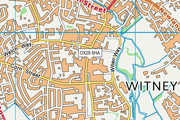 OX28 6HA map - OS VectorMap District (Ordnance Survey)