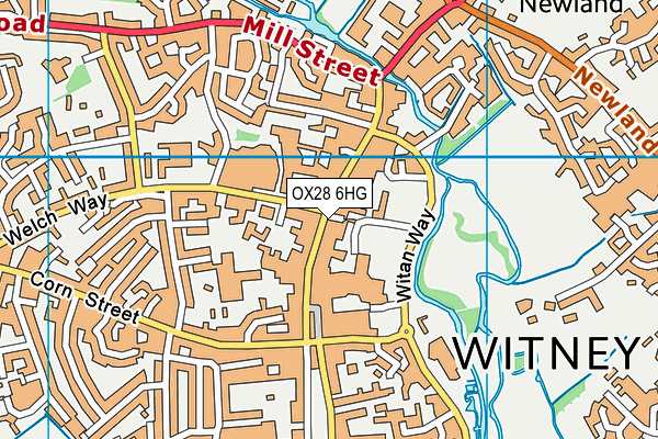 OX28 6HG map - OS VectorMap District (Ordnance Survey)