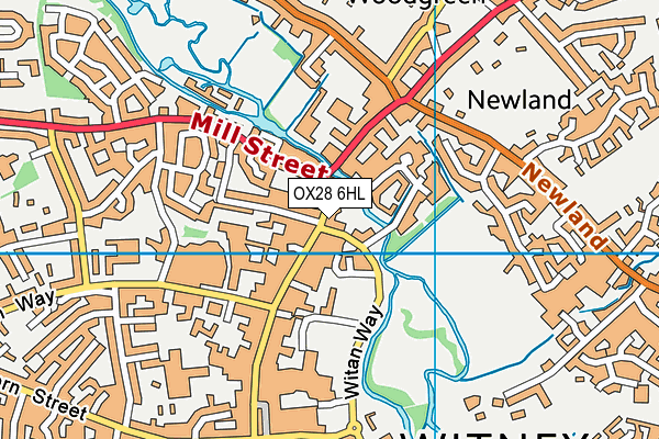 OX28 6HL map - OS VectorMap District (Ordnance Survey)