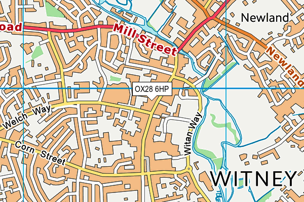 OX28 6HP map - OS VectorMap District (Ordnance Survey)