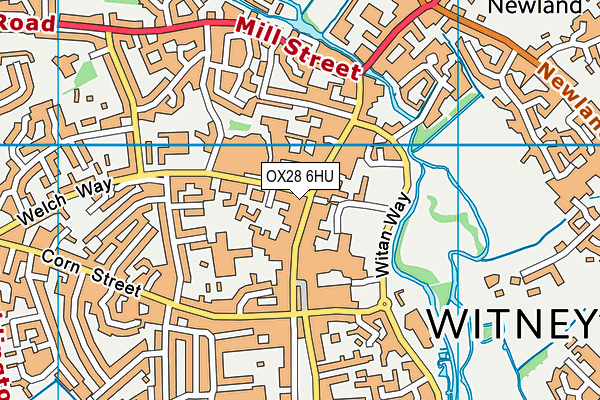 OX28 6HU map - OS VectorMap District (Ordnance Survey)