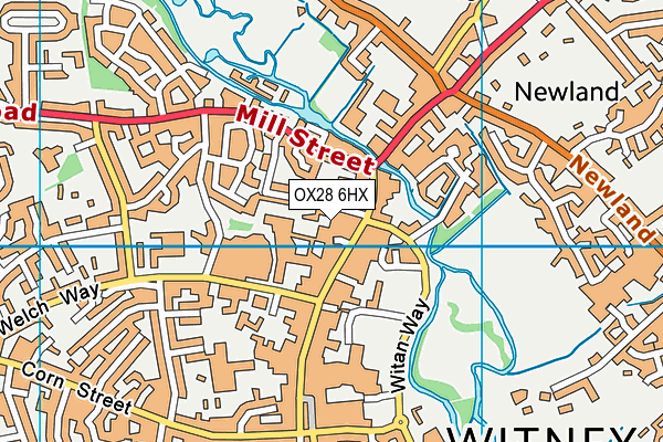OX28 6HX map - OS VectorMap District (Ordnance Survey)
