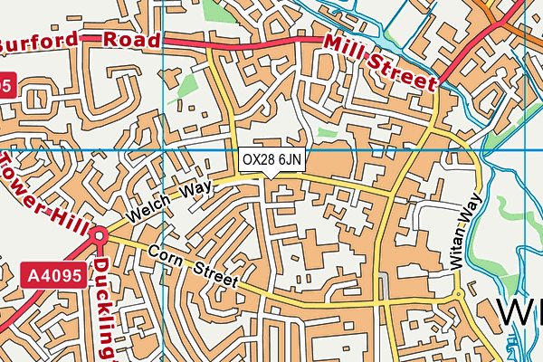 OX28 6JN map - OS VectorMap District (Ordnance Survey)