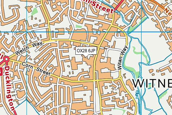 OX28 6JP map - OS VectorMap District (Ordnance Survey)