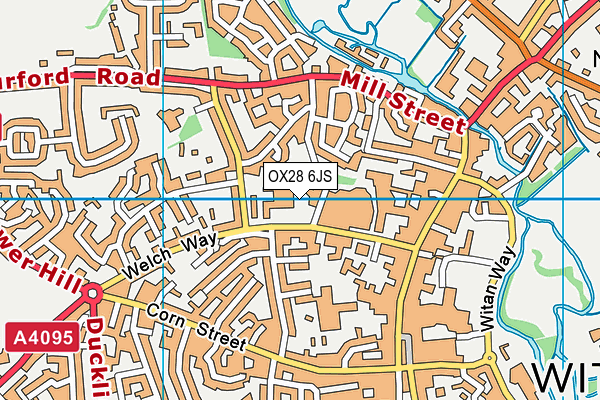 OX28 6JS map - OS VectorMap District (Ordnance Survey)