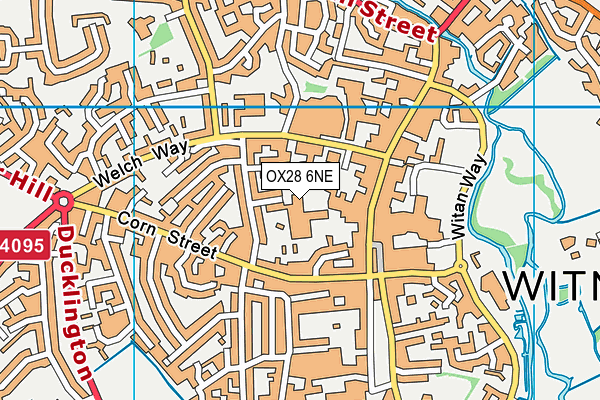 OX28 6NE map - OS VectorMap District (Ordnance Survey)