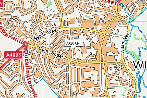 OX28 6NF map - OS VectorMap District (Ordnance Survey)