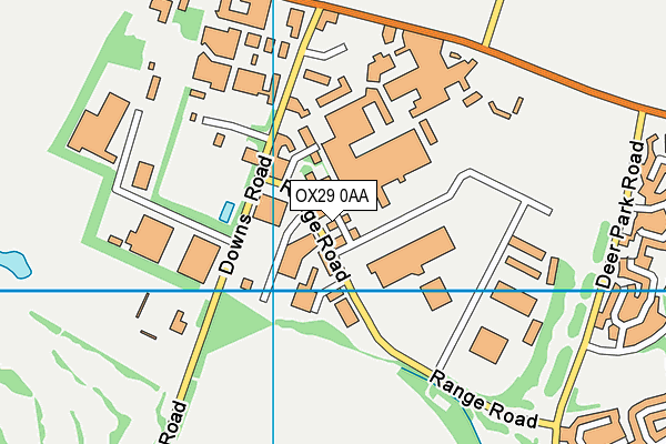 OX29 0AA map - OS VectorMap District (Ordnance Survey)