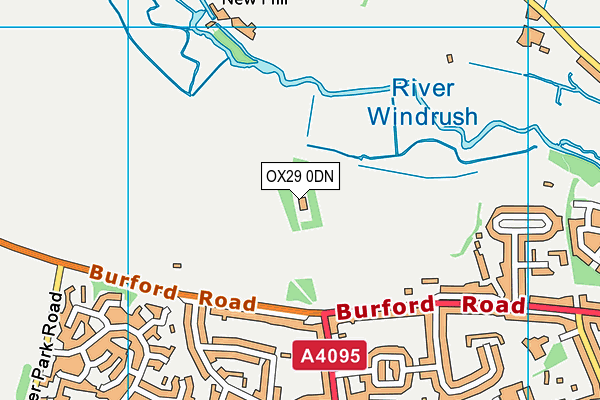 OX29 0DN map - OS VectorMap District (Ordnance Survey)