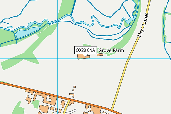 OX29 0NA map - OS VectorMap District (Ordnance Survey)