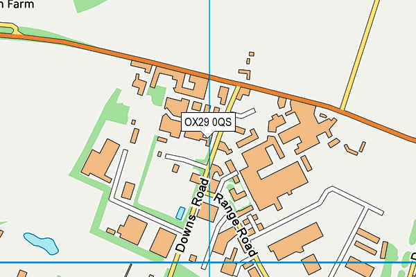 OX29 0QS map - OS VectorMap District (Ordnance Survey)