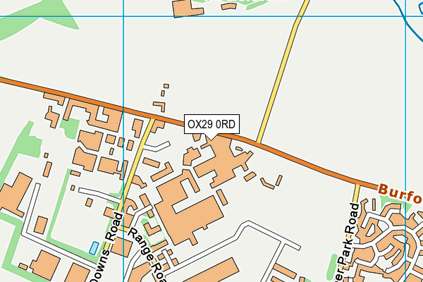 OX29 0RD map - OS VectorMap District (Ordnance Survey)