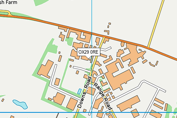 OX29 0RE map - OS VectorMap District (Ordnance Survey)