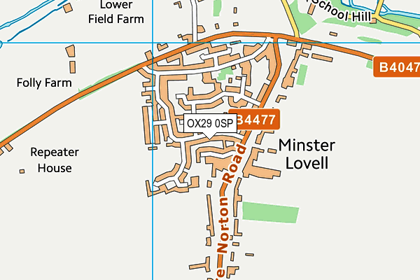 St Kenelm's Church Of England (Vc) School map (OX29 0SP) - OS VectorMap District (Ordnance Survey)