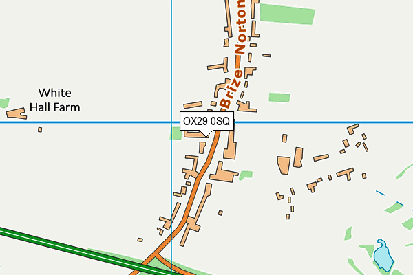 OX29 0SQ map - OS VectorMap District (Ordnance Survey)